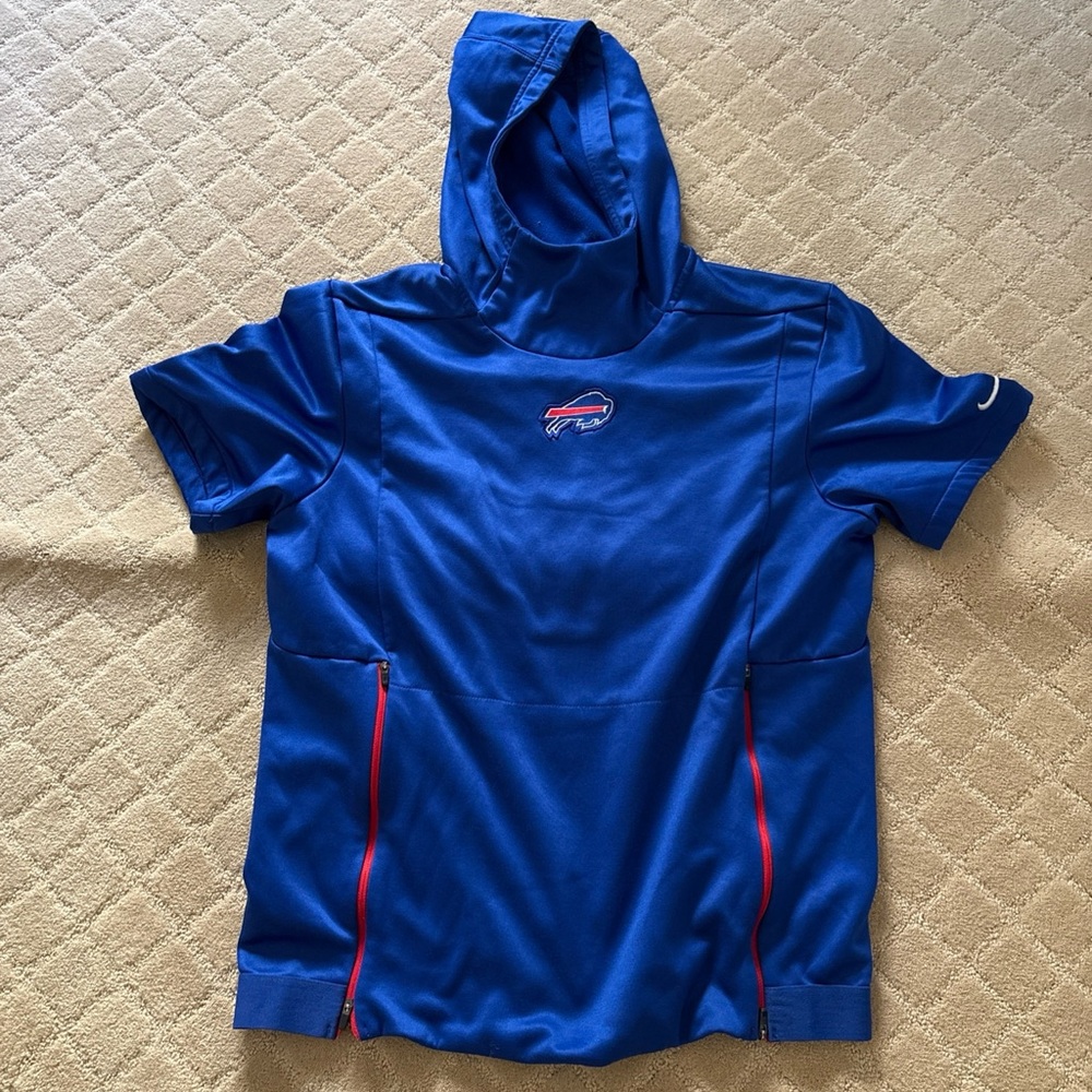 Buffalo Bills Nike NFL Short Sleeve Hoodie Mens Size Medium